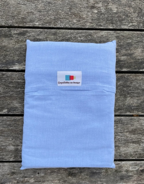 Sac de couchage bleu ciel uni