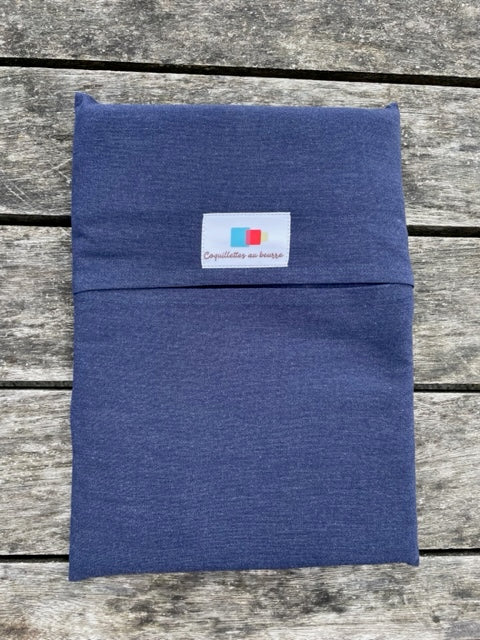 Sac de couchage bleu marine uni